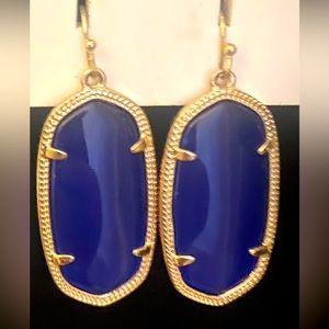Kendra Scott Earings in Cobalt Blue